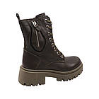 Черевики жіночі Aquamarin зелені натуральна шкіра, 36, фото 4