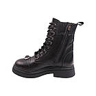 Черевики жіночі Aquamarin чорні натуральна шкіра, 39, фото 2