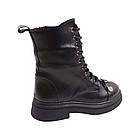Черевики жіночі Aquamarin чорні натуральна шкіра, 39, фото 4