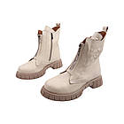 Черевики жіночі Aquamarin бежеві натуральна шкіра, 38, фото 5