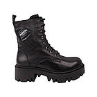 Черевики жіночі Aquamarin чорні натуральна шкіра, 40, фото 3