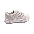 Кеди жіночі Melanda молочні натуральна шкіра, 38, фото 4