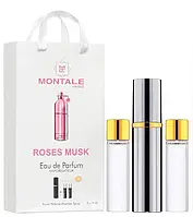 Мини духи с ферoмонами унисекс Montale Roses Musk 3х15 мл