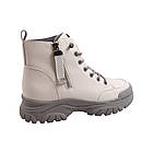 Черевики жіночі Berisstini молочні натуральна шкіра, 37, фото 4