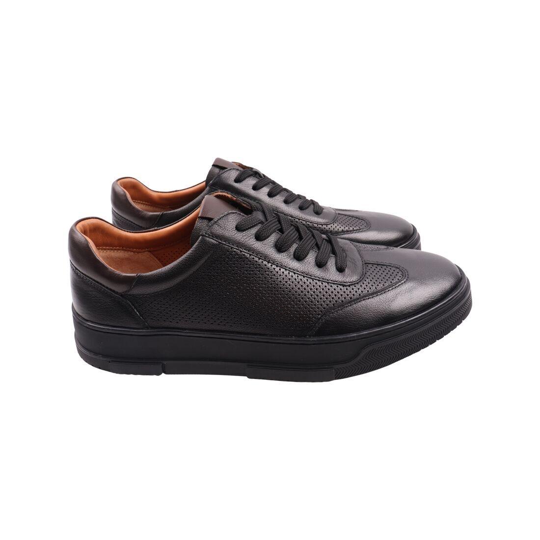 Кеди чоловічі Emillio Landini чорні натуральна шкіра, 42, фото 1