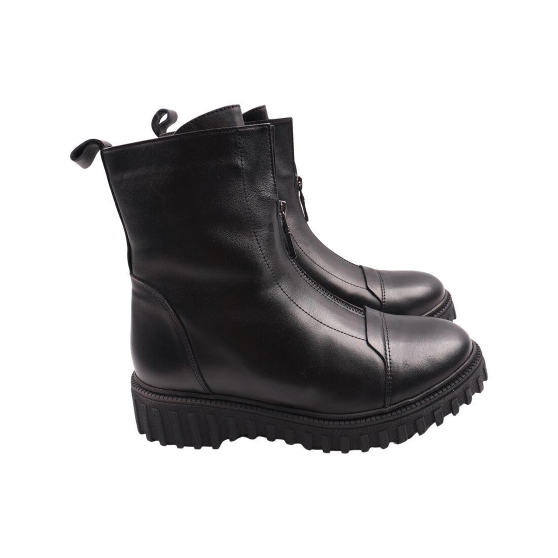 Черевики жіночі Aquamarin чорні натуральна шкіра, 37, фото 1