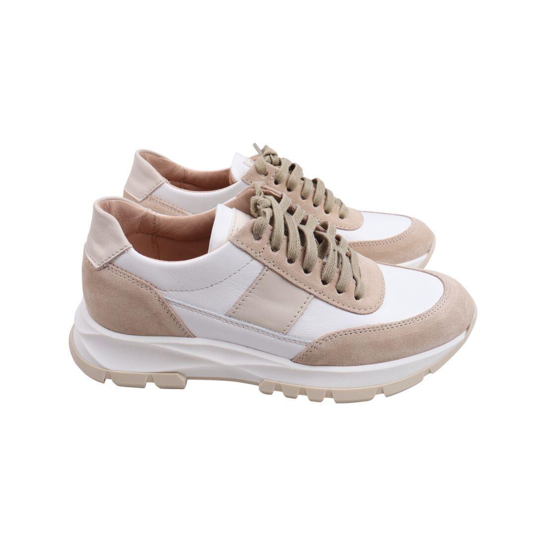 Кросівки жіночі Vadrus бежеві натуральна шкіра, 38, фото 1