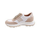 Кросівки жіночі Vadrus бежеві натуральна шкіра, 38, фото 2