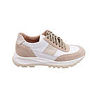 Кросівки жіночі Vadrus бежеві натуральна шкіра, 38, фото 3