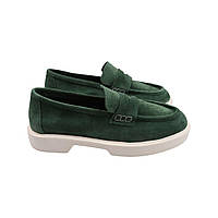 Туфли женские Tucino зеленые натуральная замша, 39