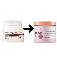 Восстанавливающая маска с кератином Inebrya Ice Cream Keratin Restructuring Mask 500 мл.