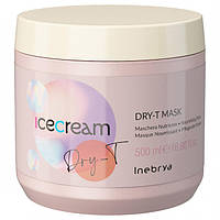 Маска для сухих, окрашенных и вьющихся волос Inebrya Ice Cream Dry-T Mask 500 мл