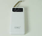 УМБ портативний зарядний Power Bank UKC C08 60000 mah, біле, фото 3