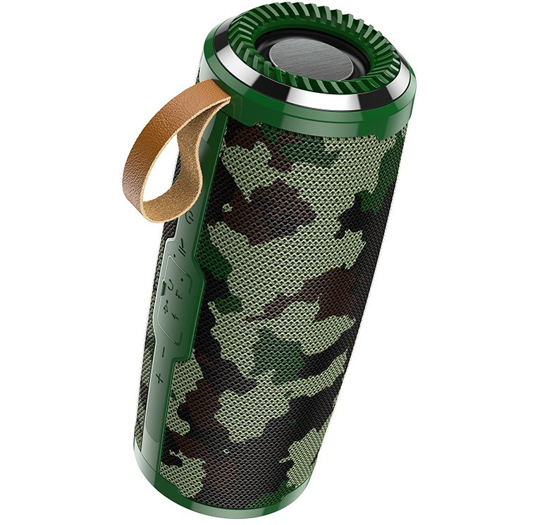 Портативна Bluetooth колонка HOCO BS38, зелений камуфляж, фото 1