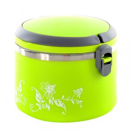 Термос харчовий ланч бокс пластиковий з залізної колбою 1л C-119 Lunch Box, фото 1