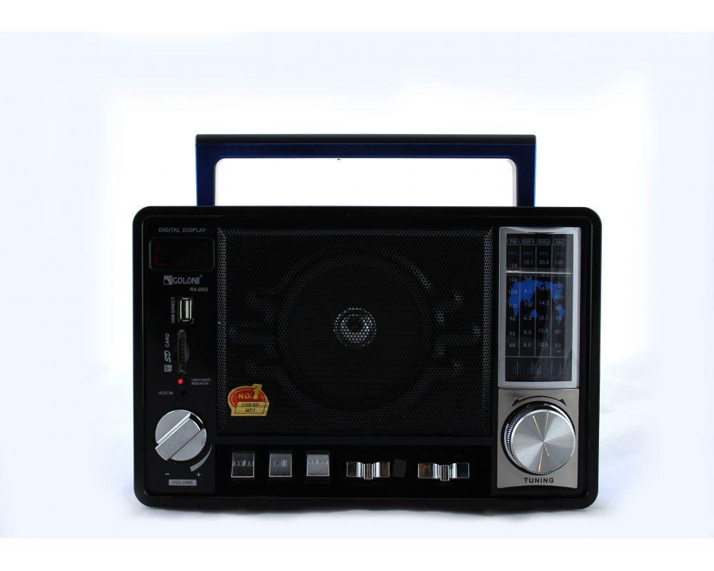 Радіоприймач колонка MP3 Golon RX-950 чорна