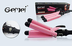 Gemei GM 1988 Плойка Хвиля Хвиля Потрійна Gemei GM 1988