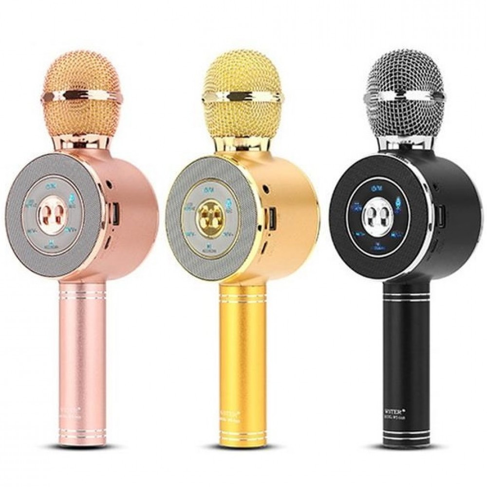 Бездротовий Bluetooth караоке-мікрофон DM Karaoke WS668 + чохол, фото 1