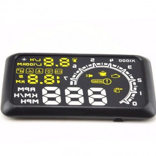 Проектор приладової панелі на лобове скло в автомобіль HUD OBD2, фото 1