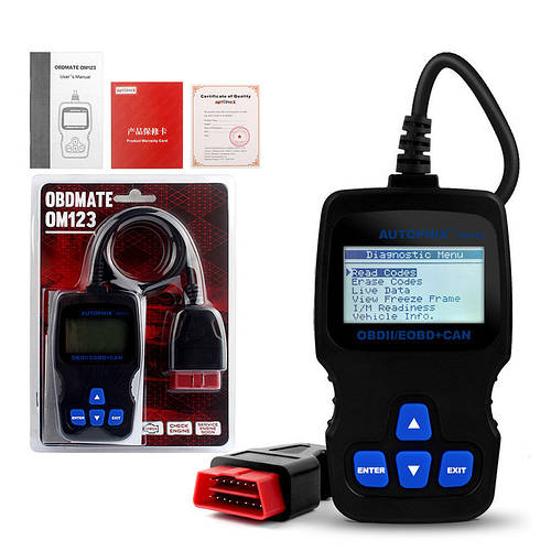 Діагностичний сканер OBD Autophix OBDMATE OM123, автосканер ...