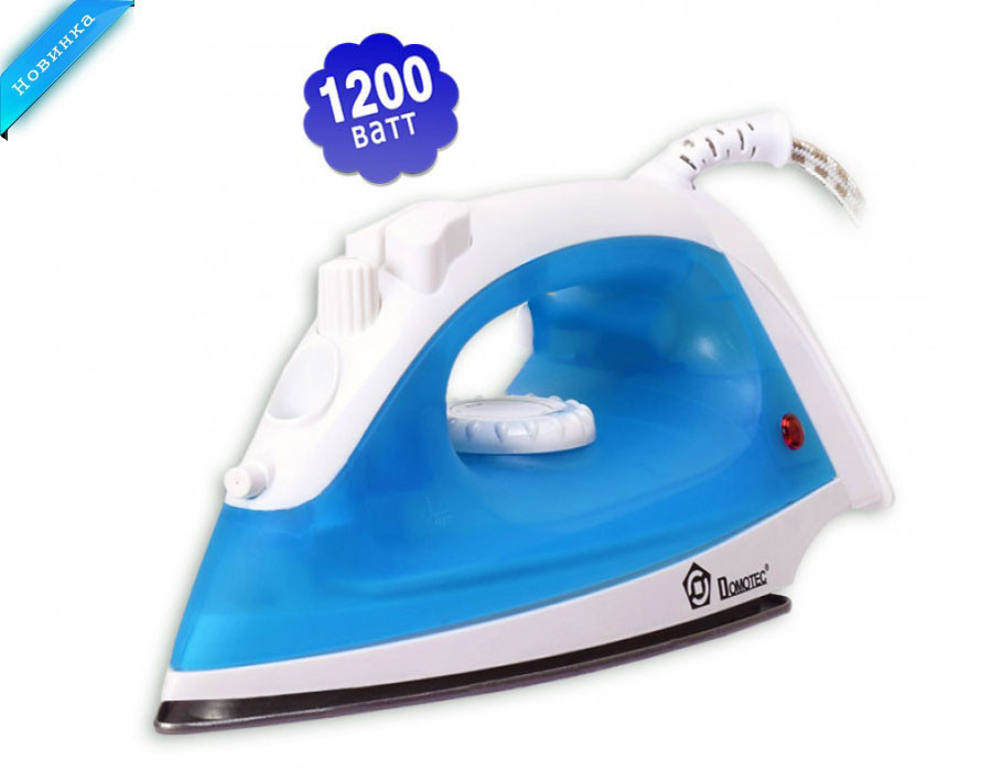 Парова Праска Domotec MS 2208 Teflon 1200 Вт тефлонова підошва (Домотек), фото 1