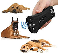Ультразвуковой отпугиватель собак MT-651E + крона | Отпугиватель собак с фонариком
