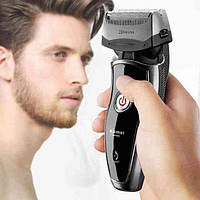 Тример для бороди Kemei KM-8009, акумуляторна чоловіча бритва, електробритва