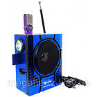 Радиоприемник колонка MP3 Golon RX-188 MIC Blue, фото 3
