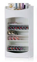 Белый компактный органайзер - шкафчик для хранения косметики COSMAKE LIPSTICK & NAIL POLISH ORGANIZER