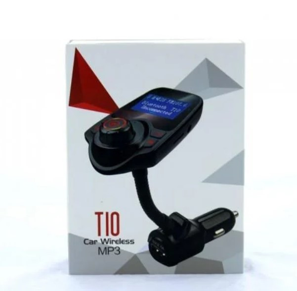 FM модулятор T10, Автомобільний трансмітер, FM-передавач для авто від прикурювача