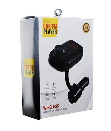 FM модулятор M18, Автомобільний трансмітер, FM-передавач для авто від прикурювача, фото 1