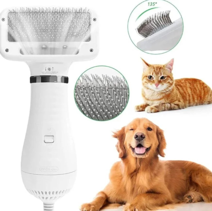 Пилосос-гребінець для шерсті PET GROOMING DRYER, Гребінець для собак і котів