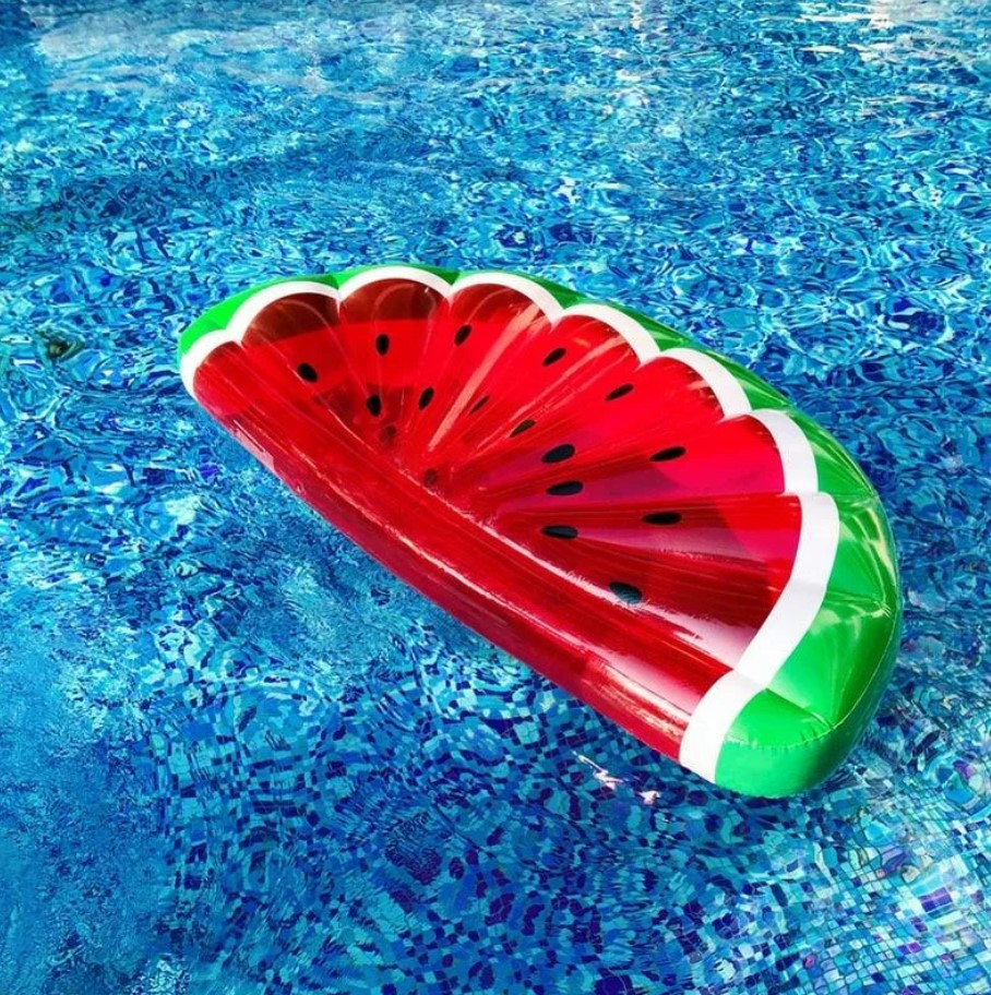 Пляжний надувний матрац Кавун 180х70х20 см, Матрац для плавання, фото 1