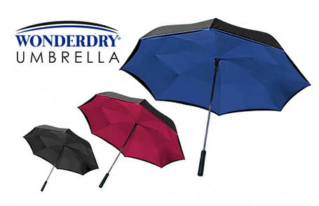 Парасолька навпаки Wonderdry Compact Umbrella, Парасолька зворотного складання, Парасолька антиветер, фото 1