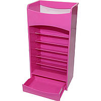 Розовый компактный органайзер - шкафчик для хранения косметики COSMAKE LIPSTICK & NAIL POLISH ORGANIZER