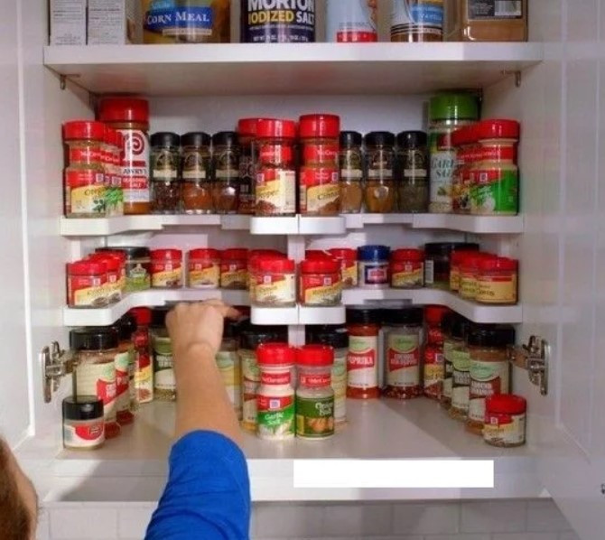 Полиця-органайзер для спецій Spicy Shelf, Багатофункціональний органайзер-полиця для спецій і банок, фото 1
