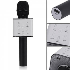Караоке-мікрофон q7 | Бездротової Bluetooth караоке-мікрофон (Чорний)
