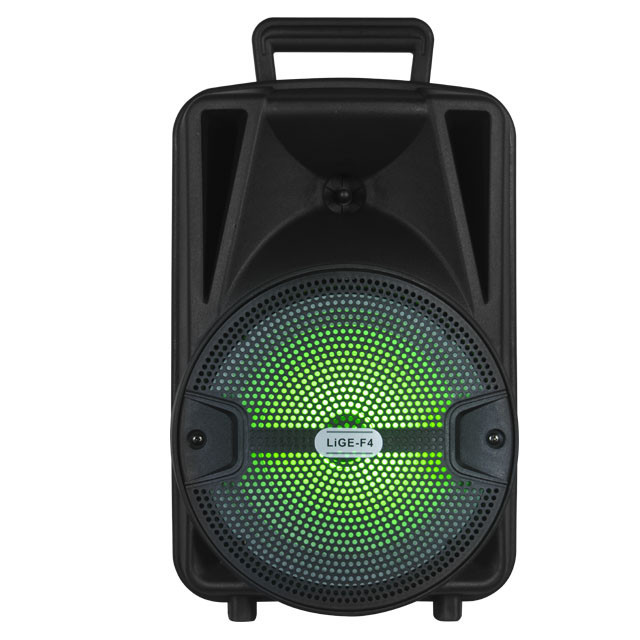 Переносна акумуляторна колонка з мікрофоном LiGE-F4 8"/USB/TF/FM/Bluetooth, Колонка для музики