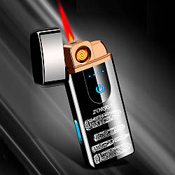 Електронна запальничка USB та газова два режими полум'я "bullet" у подарунковій упаковці LG-365U3