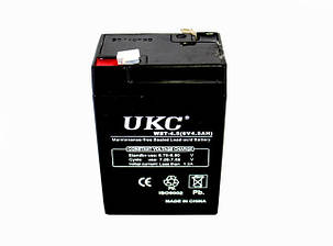 Герметичний кислотно-свинцевий акумулятор BATTERY RB 640 6 V 4 A UKC | акумуляторна батарея, фото 2