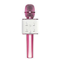Караоке-микрофон q7 | Беспроводной Bluetooth караоке-микрофон (Розовый)