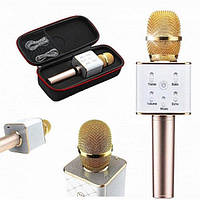 Караоке-микрофон q7 | Беспроводной Bluetooth караоке-микрофон (Золотой)