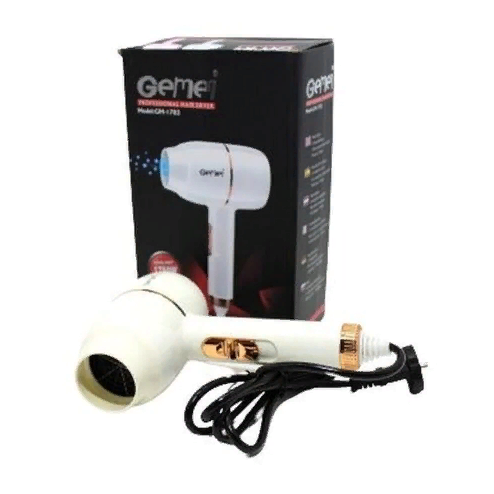 Фен GEMEI GM-1783, Фен для сушіння волосся з концентратором, Електричний фен для укладання волосся