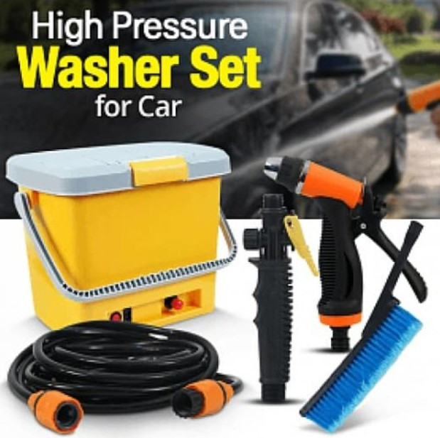 Автомийка портативна від прикурювача High Pressure Portable Car Washer, Мийка автомобільна, фото 1