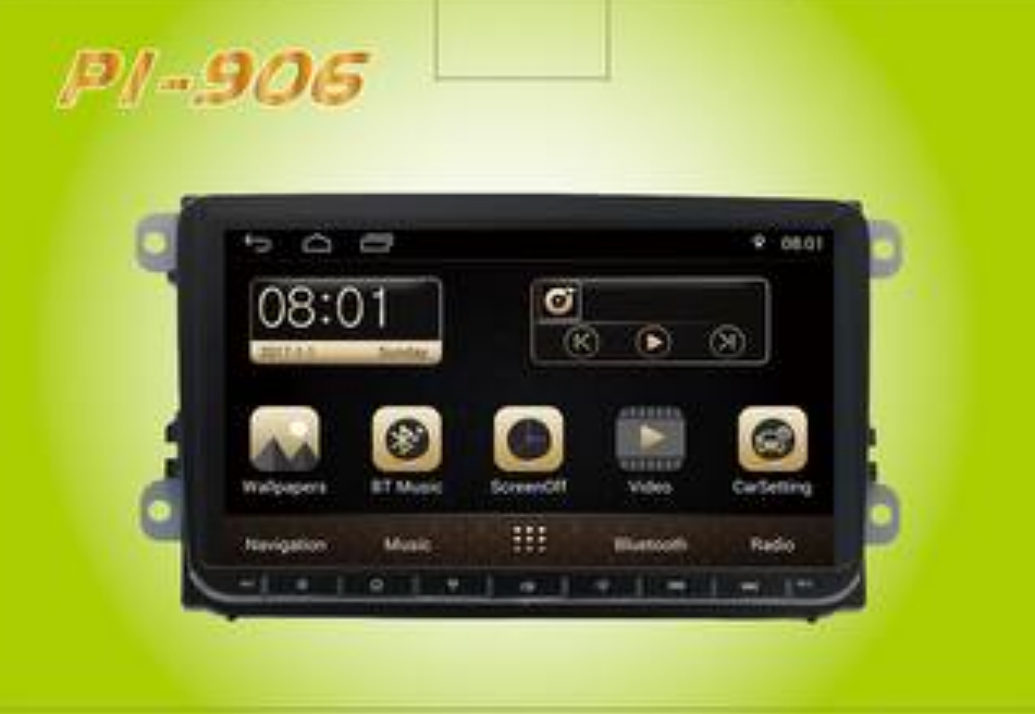 PI-906 Wolkswagen автомагнітола 2DIN Android 10.0 3/32GB, Магнітола в машину, фото 1