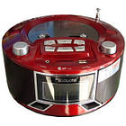 Бумбокс колонка годинник MP3 Golon RX 663RQ Red, фото 5