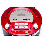 Бумбокс колонка годинник MP3 Golon RX 663RQ Red, фото 6