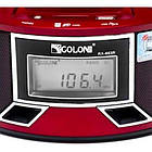 Бумбокс колонка годинник MP3 Golon RX 663RQ Red, фото 7