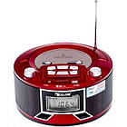 Бумбокс колонка годинник MP3 Golon RX 663RQ Red, фото 7