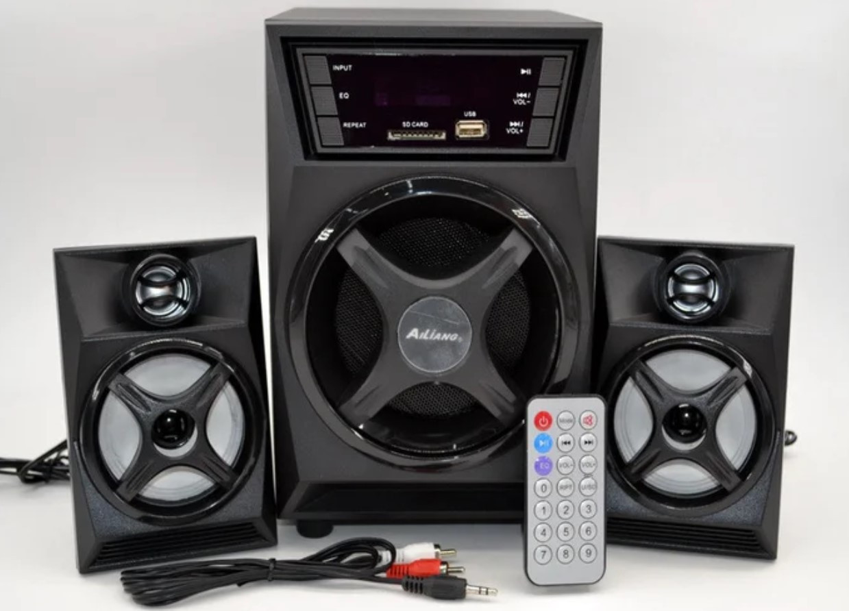 Акустична система 2.1 із сабвуфером USBFM-F32DC-DT USB/SD/FM/Bluetooth, Домашня акустика